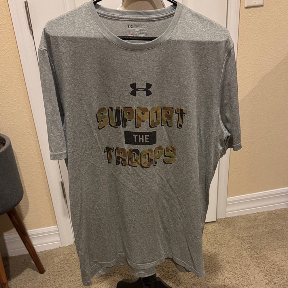 Under Armour Men's Gray Camo Support Tee